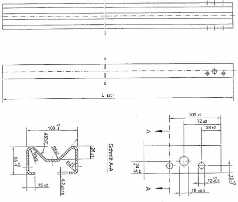Postbroodje die van de douane het Automatische Vangrail Machine met Gelast Structureel Staal tw-SG100 vormen