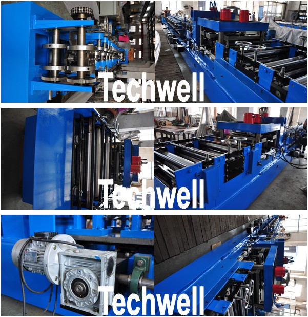Het automatische Broodje die van Grootte Regelbare CZ Purlin Machine met 1.5 - 3.2mm Dikte vormen