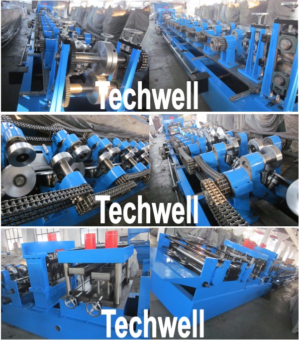 Het automatische Broodje die van Grootte Regelbare CZ Purlin Machine met 1.5 - 3.2mm Dikte vormen