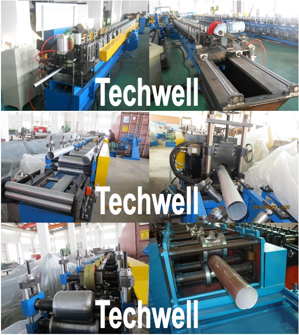 3 fase 50Hz die om Downspout Broodje Machine voor Regenwaterdownpipe tw-DP100 vormen
