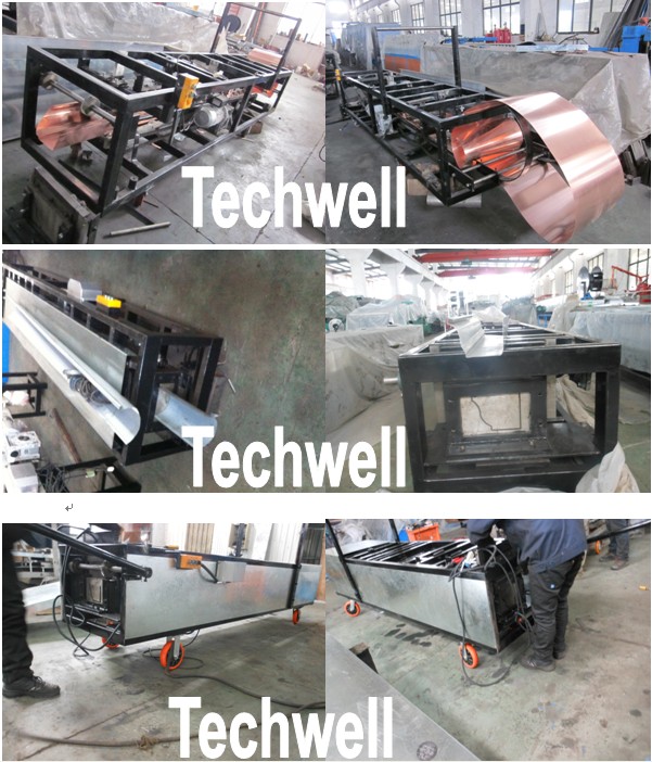 5“, 6“, 7“, 8“ Broodje die van de Douane het Draagbare Goot Machine met 43ft vormen. Per Minieme Snelheid