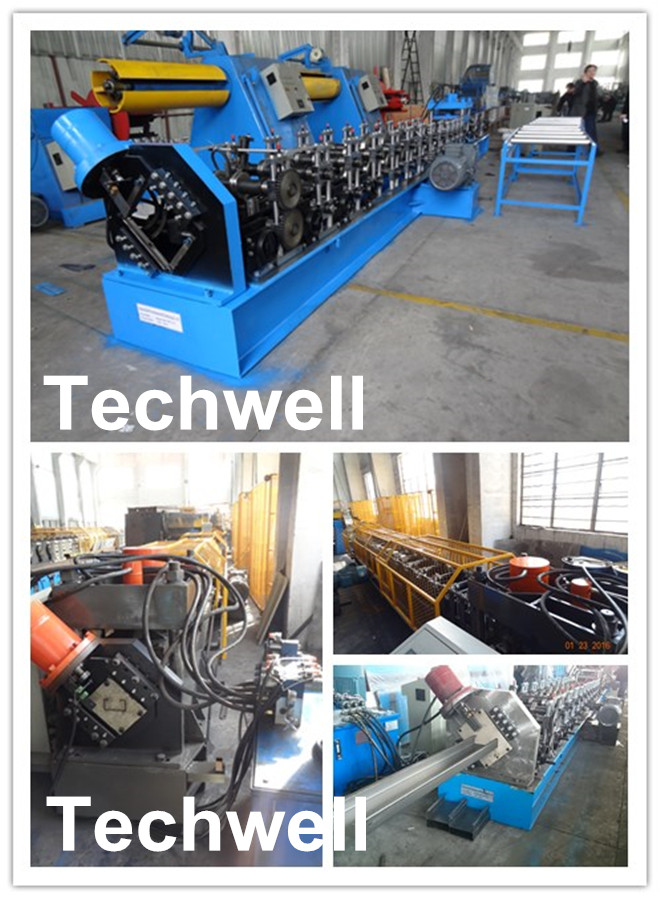 Hoog Productiviteitsc Purlin Broodje dat Machine met Hand of Hydraulische Decoiler vormt