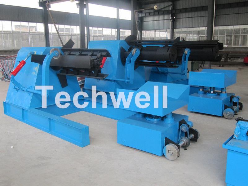 7 / 10/15 Ton het Staalrol Decoiler van de Gewichtscapaciteit met Regelbare het Werk Snelheid