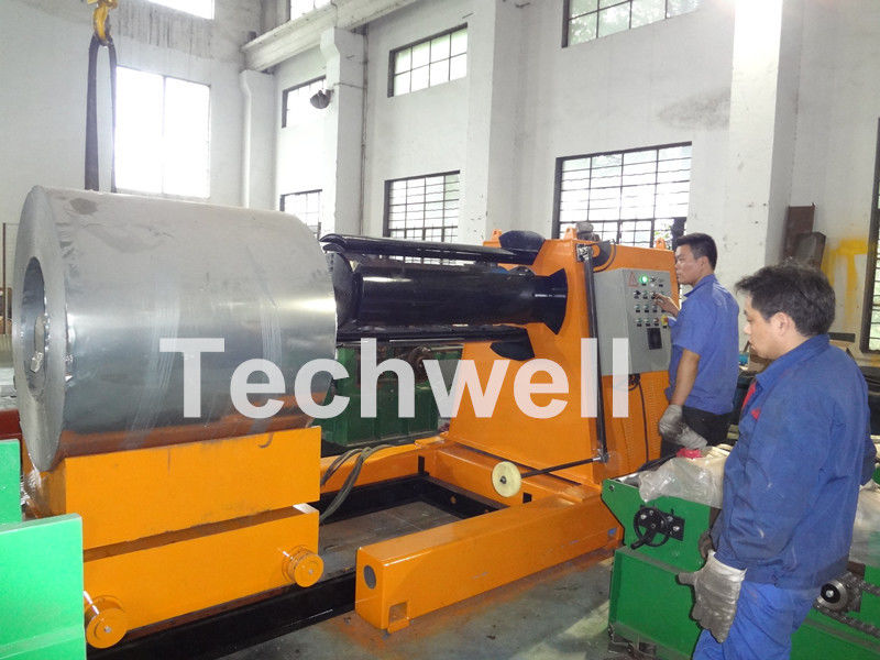 7 / 10/15 Ton het Staalrol Decoiler van de Gewichtscapaciteit met Regelbare het Werk Snelheid