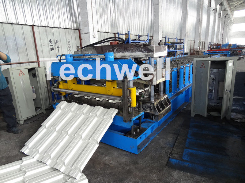 7.5KW het Broodje die van de metaaltegel Machine voor Kleurenstaal/Gegalvaniseerde Rol vormen
