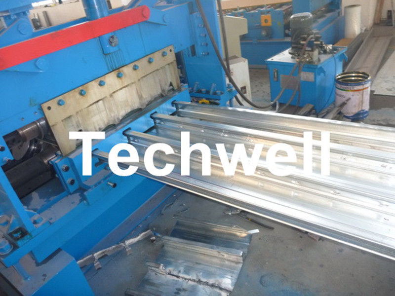 0.8 - 1.5mm van de Vloerdecking van het Staalmetaal het Bladbroodje die Machine voor het Dek van de Dakvloer vormen