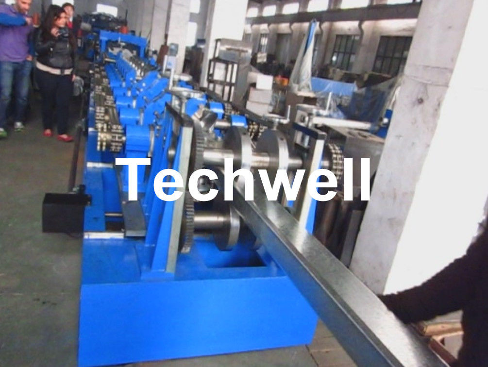 80350mm Automatisch Regelbaar Z Purlin Broodje die Machine voor Staal Z Gevormde Purlin vormen
