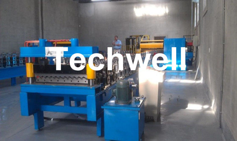 5.5 KW-het Dakbroodje die van het Staalmetaal Machine met Hand, Automatische Decoiler vormen