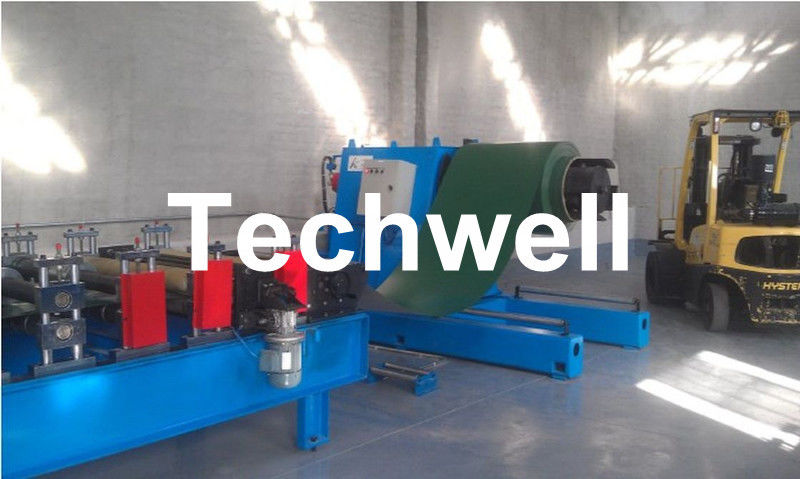 5.5 KW-het Dakbroodje die van het Staalmetaal Machine met Hand, Automatische Decoiler vormen