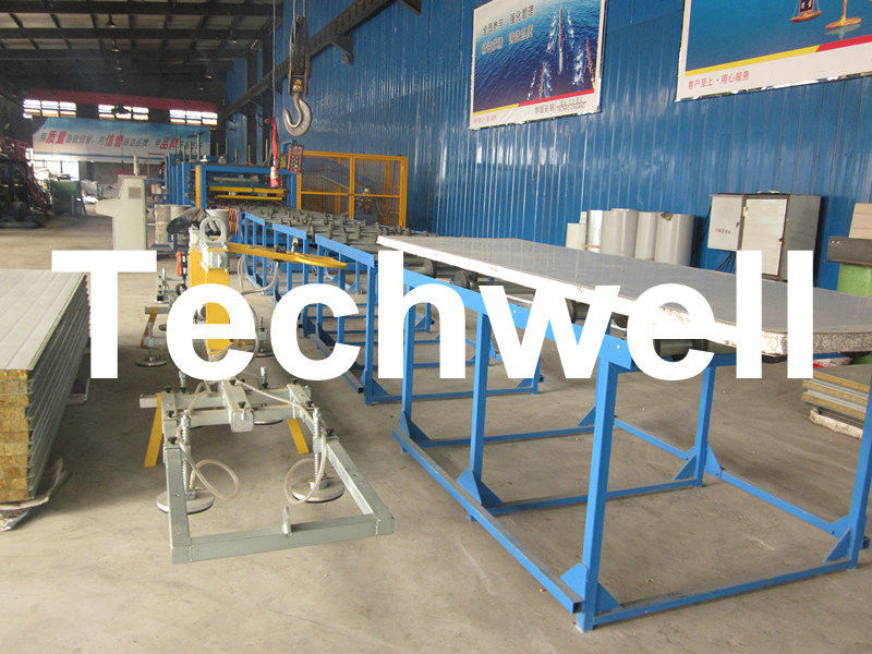 Rotswol & Pu-Sandwichcomité dat Machine voor Prefabhuis, Mobiel Huis tw-RKW1250 maakt